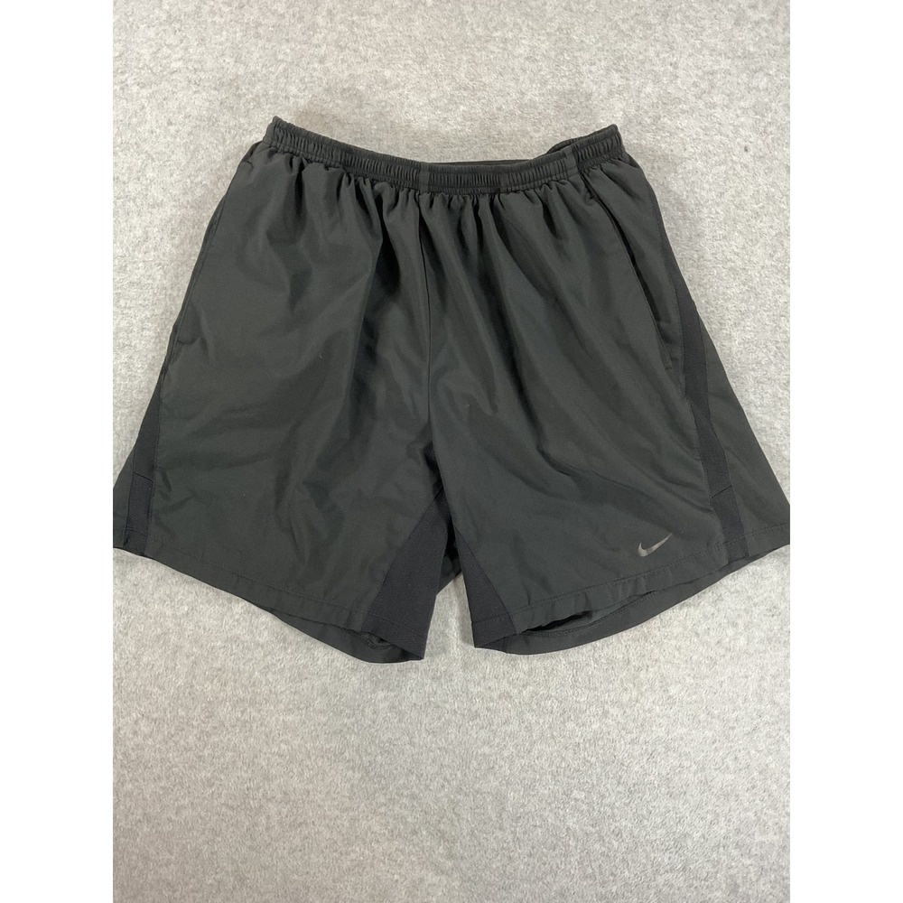 Nike Mens Dri-FIT Running Shorts Black 7 Inch Inseam 695441-010 Size M 2884